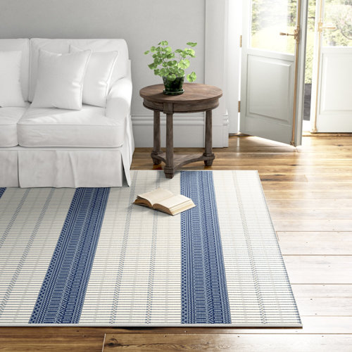 Danforth Performance Blue/Beige Rug & Reviews Birch Lane